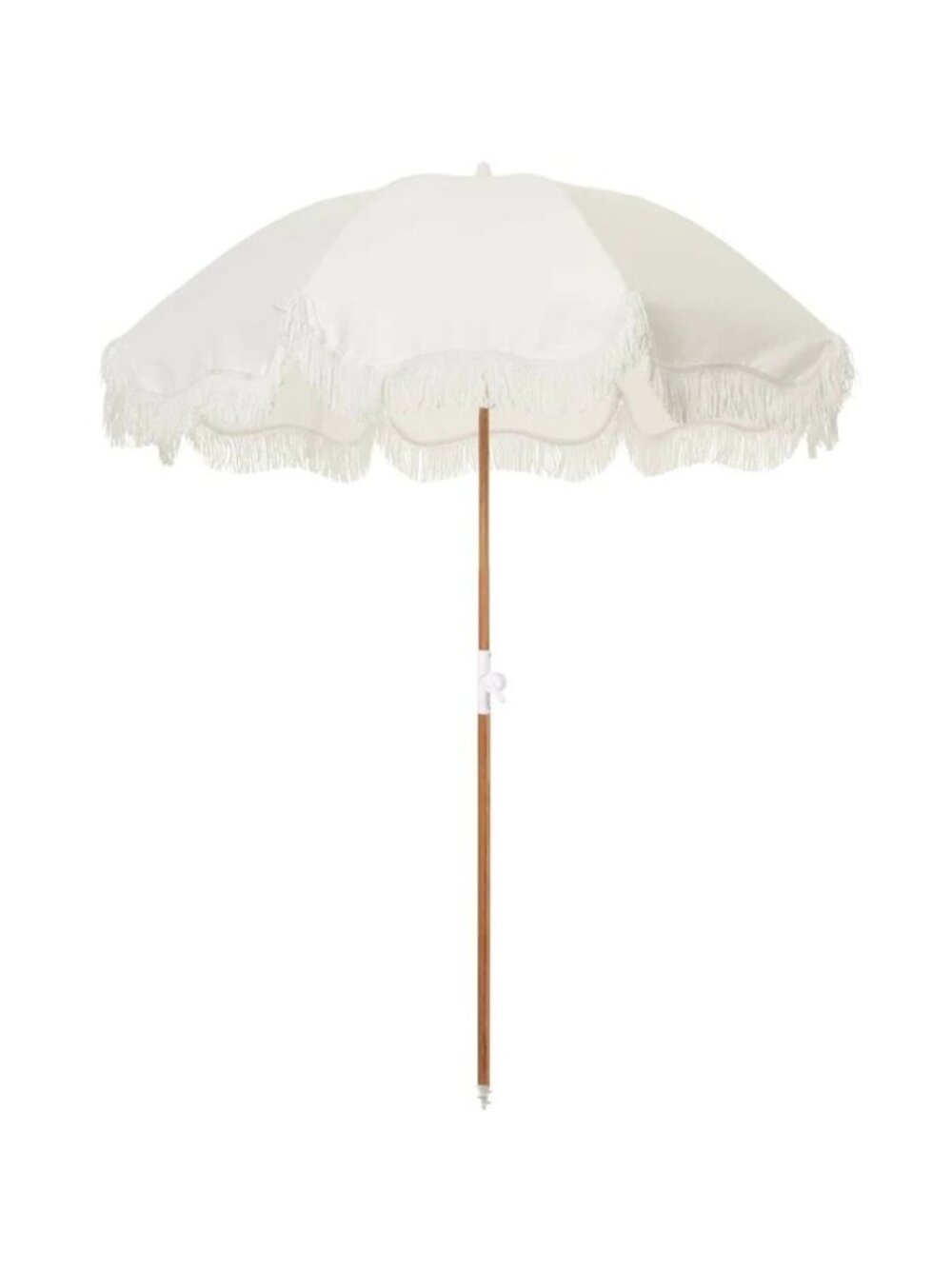 business & pleasure co. Holiday Beach Umbrella in Antique White New with Box